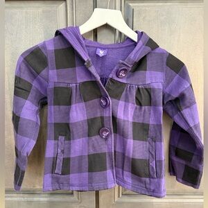 Pumpkin Patch Purple Fleece Jacket Girl Size 6, 120cm